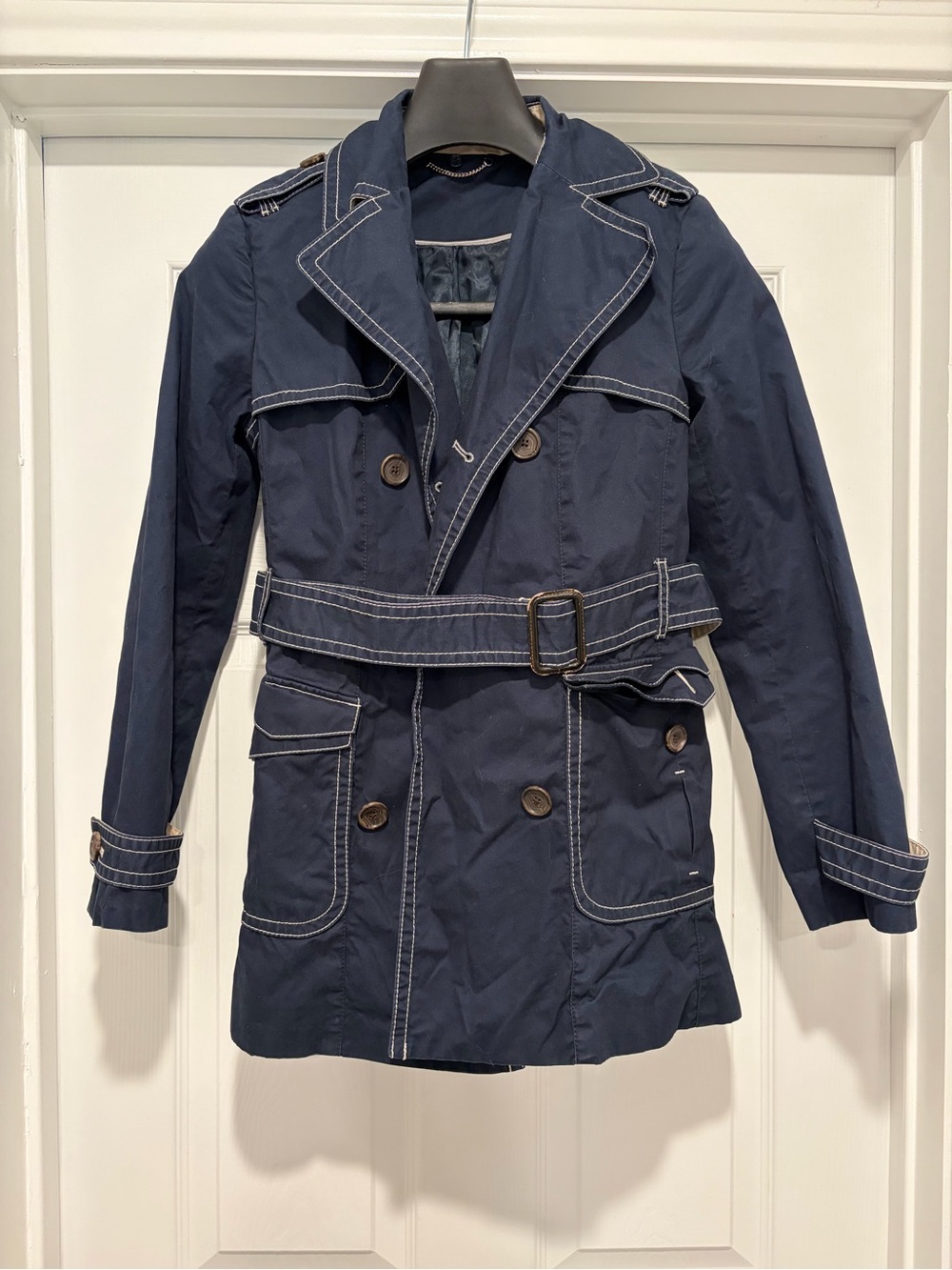 Banana Republic Women’s Double Breasted Trench Coat Size Small